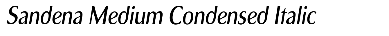 Sandena Medium Condensed Italic image